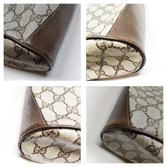 Authentic Gucci Sherry Line Brown PVC Shoulder Bag mn381-120625 - Picture 7 of 16